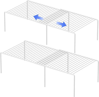 Redrubbit 4-Piece Expandable Metal Rustproof Storage Shelf Rack, Kitchen by Redrubbit
