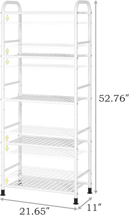 JSB 5-Tier Adjustable Shelving Unit, Heavy Duty Storage Rack Organizer Metal - Image 3
