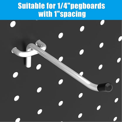 157 PCS Extra Thick Pegboard Hook Set, Metal Pegboard Accessory Organizer - Image 9