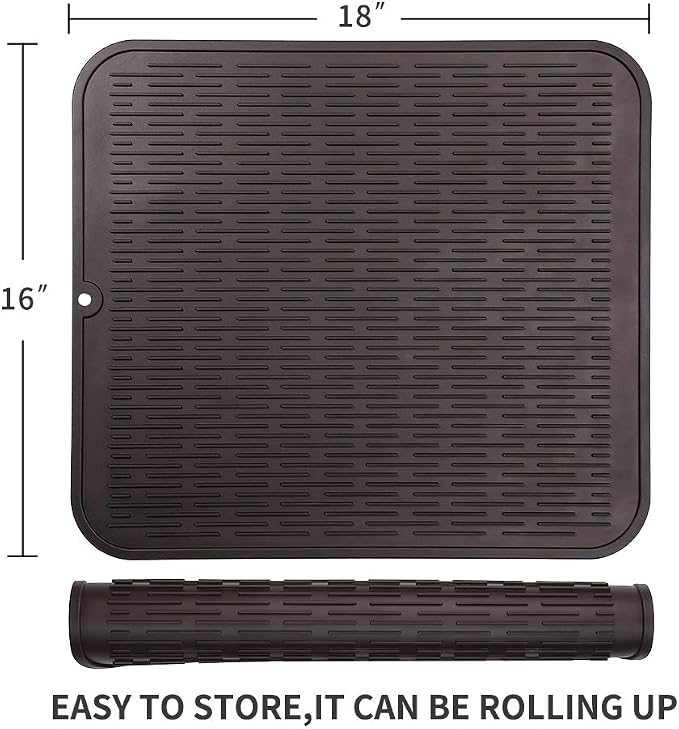 Silicone Dish Drying Mat for Multiple Usage, Easy clean, Eco-friendly, - Image 2