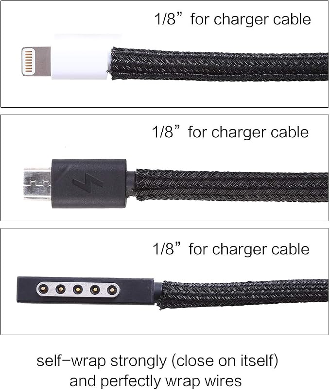 Alex Tech 25ft - 1/8 inch Cord Protector Wire Loom Tubing Cable Sleeve Split - Image 3