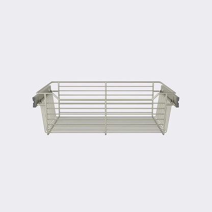 Classic 24" Closet Wire Basket in Satin Metal - Image 2