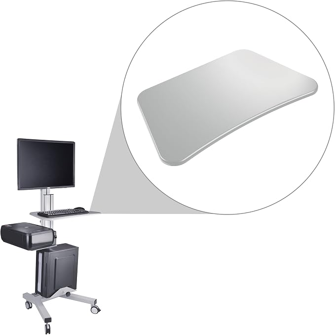 Yescom Sliding Desktop Keyboard Tray Steel - Image 2