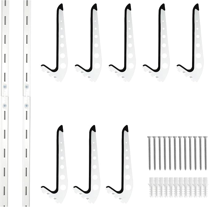 5 Board Surf Rack Wall Mount for Surfboard, Snowboard Storage Adjustable Wall - Image 8