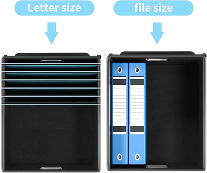 File Organizer Box with Lids, Collapsible File Folder Organizer | File Box with - Image 4