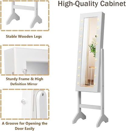 Giantex Standing Jewelry Armoire - Image 6