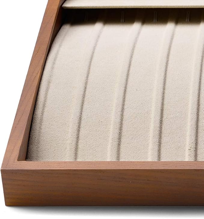 Oirlv Wood 13 Grids Necklace/Bracelet/Pendant Display Tray Jewelry Drawer - Image 8