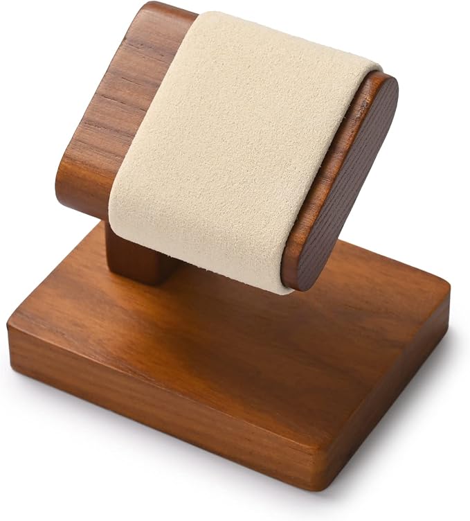 Oirlv Solid Wood Single Watch Display Stand Showcase Bracelet Bangle Jewelry - Image 7
