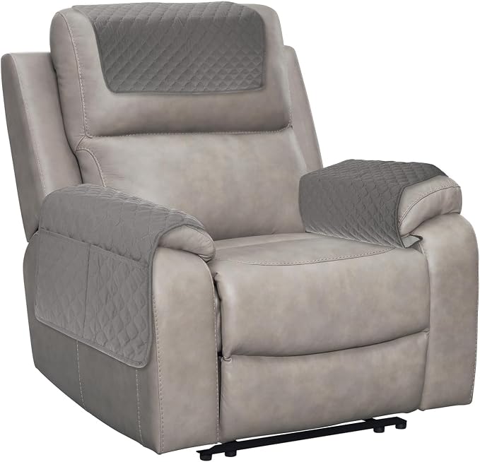 uxcell 3 PCS Armrest Covers, Couch Arm Cover Furniture Protect Slide Recliner by uxcell