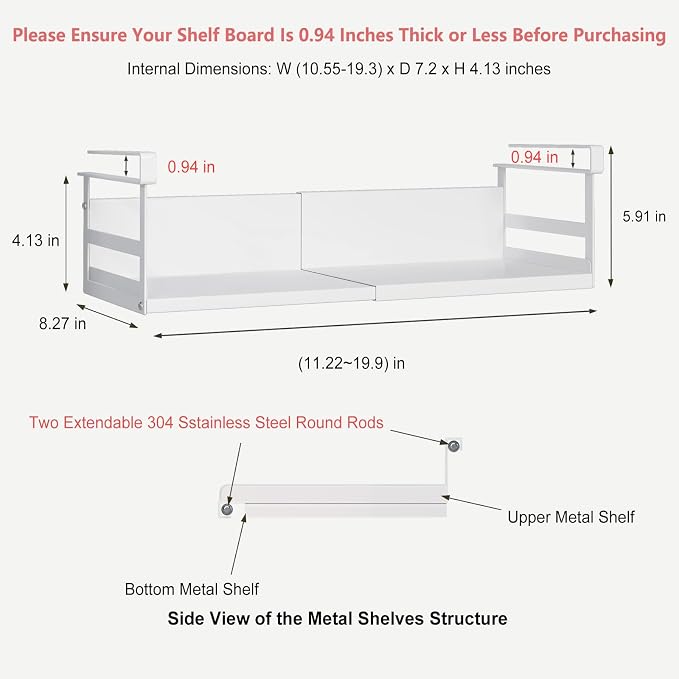 Expandable Under Cabinet Shelf Organizer - Image 3