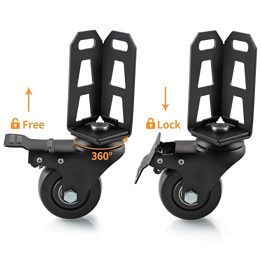 3" Storage Rack Caster Wheels, Storage Shelf Accessories Fit to Boltless Self - Image 2