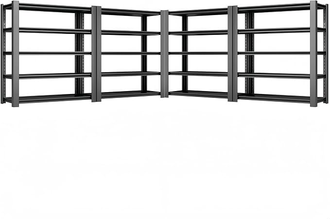 4000 LBS Heavy Duty Garage Shelving, Adjustable Boltless Steel Storage Rack by WOZBUD