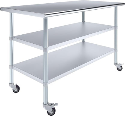 AmGood Stainless Steel Work Table by AmGood