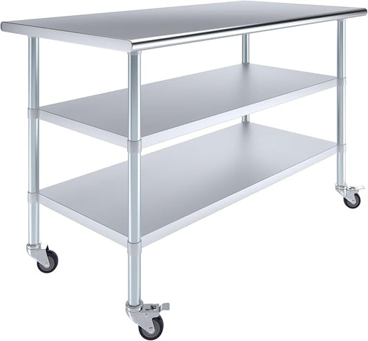 AmGood Stainless Steel Work Table by AmGood