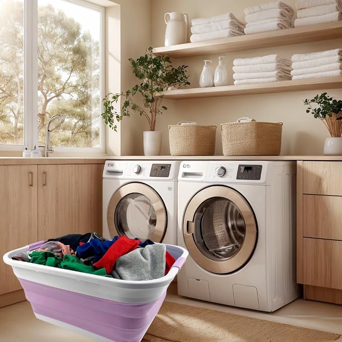 SAMMART 41L Collapsible Plastic Laundry Basket - Image 5