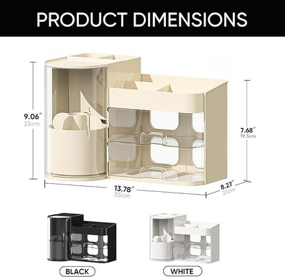Makeup Organizer, Rotating Cosmetic Storage Organizer - Image 3
