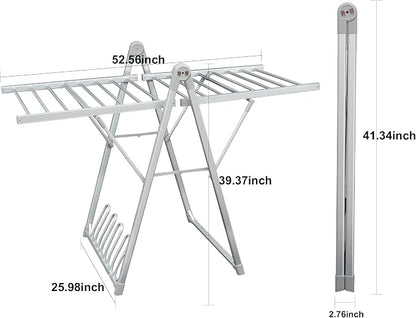 Electric Heating Clothes Drying Rack, Foldable Clothes Drying Rack, Suitable - Image 3