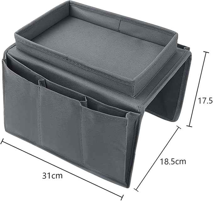 Sofa Armrest Organizer with Top Tray - Image 5
