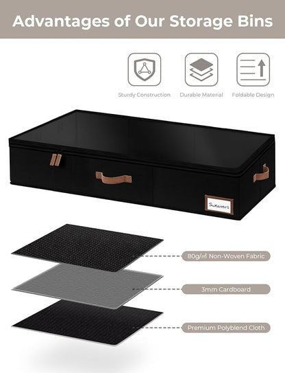 StorageWorks Large Under Bed Storage Containers - Image 4