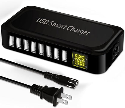 USB Charging Station, Ziwodiv 8-Port 60W/12A USB Charger Station, Compact by ZIWODIV