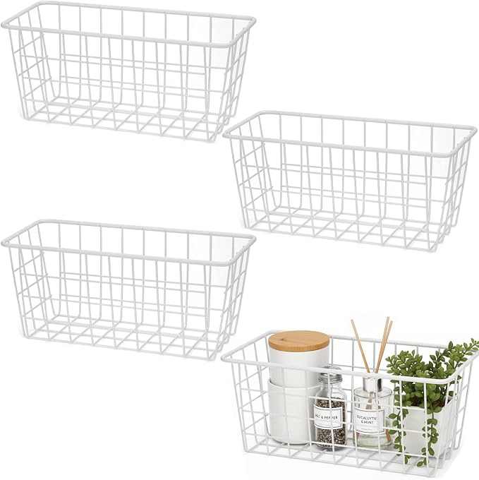 LeleCAT Hanging Kitchen Baskets by HomeSpaceStorageBasket