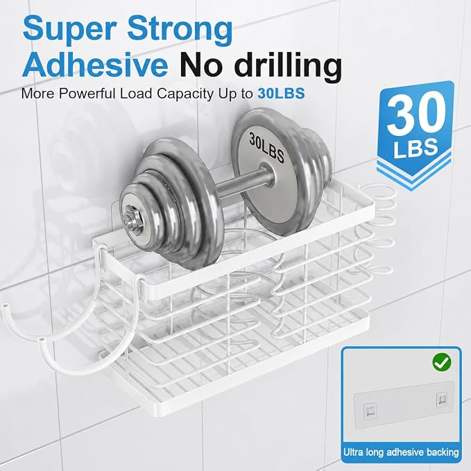 Sevenblue Hair Tool Organizer, 3-in-1 Universal Hair Dryer Holder, Adjustable - Image 5
