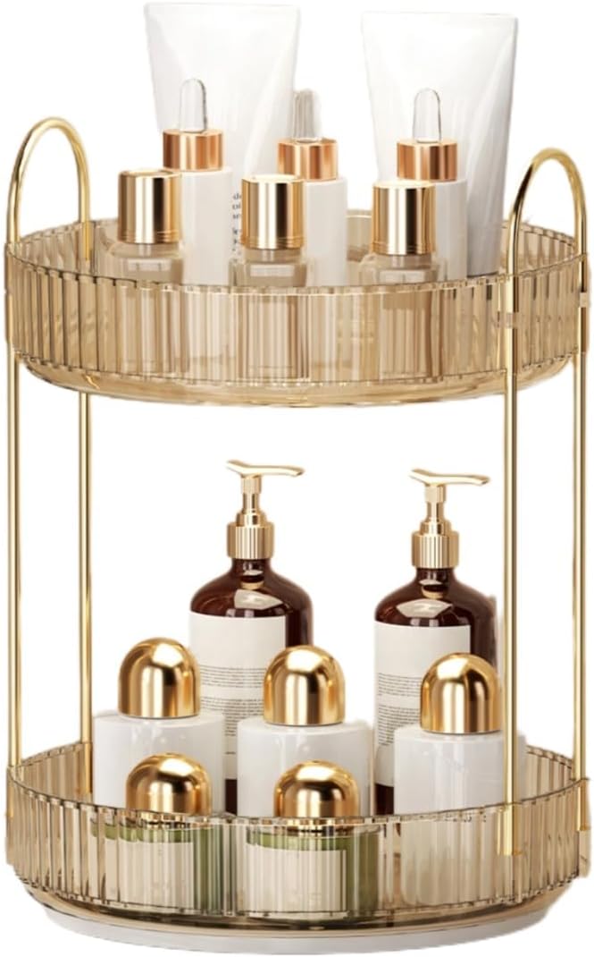 360° Rotating Makeup Organizer for Vanity by SiiMMM