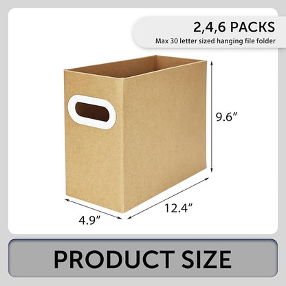 Hanging File Organizer, Cardboard File Folder Organizer - Image 2