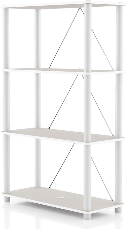 HOMES: INSIDE + OUT Apexa Modern 4-Tier Wide Shelving Units, Collectibles by HOMESInsideOut
