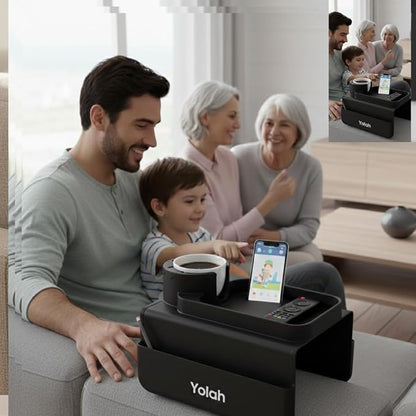 YOLAH Silicone Couch Cup Holder Tray - Image 9