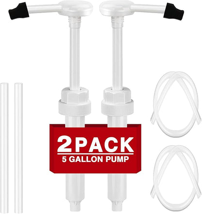 2 Pack 5 Gallon Pump Dispenser 38-400 1 oz Dispenser Pump by DupakSYS