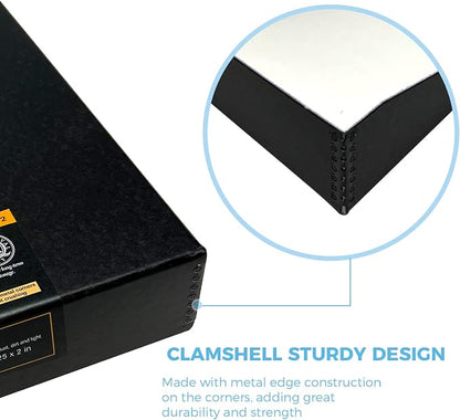 Lineco Archival Oversized 3-Ring Album Box, 13.25x11.75x2.5 inch, Holds Up 55 - Image 4