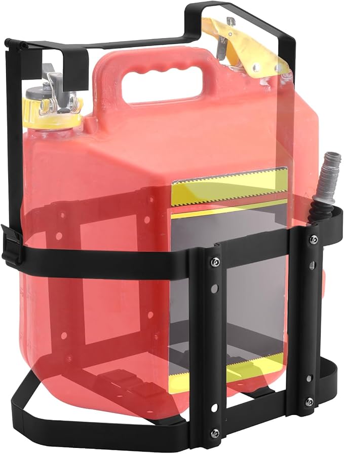5 Gallon Gas Can Holder, Metal Steel Fuel Container Mount Bracket Compatible by Racewill