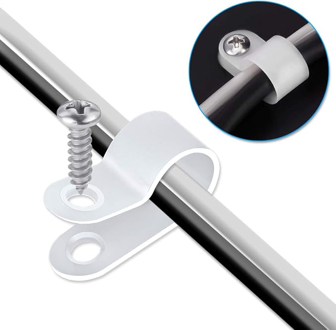 LOKMAN 100 Pack 3/8 Inch Rope Light P-Style Mounting Clips - Image 5