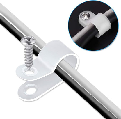 LOKMAN 100 Pack 3/8 Inch Rope Light P-Style Mounting Clips - Image 5