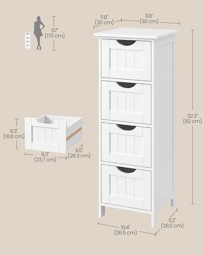 VASAGLE Floor Storage Cabinet, Freestanding Storage Organizer - Image 3