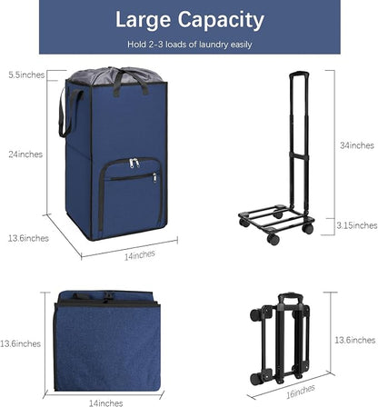 Bukere Rolling Laundry Hamper - Image 8