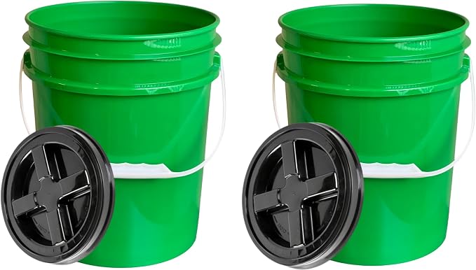 House Naturals 5 Gallon Container, Food Grade BPA Free Made in USA Green by House+Naturals