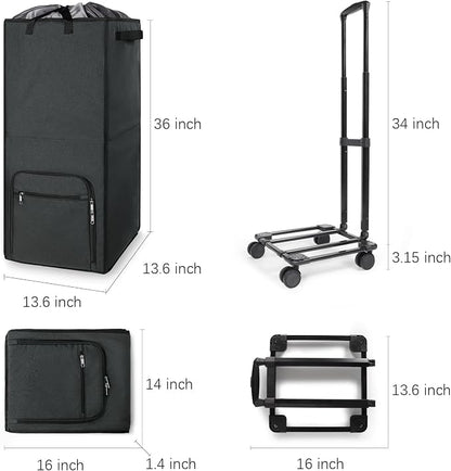 Bukere Extra Large 2 in 1 Rolling Laundry Basket - Image 7