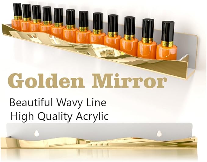 YMVV Wall-Mounted Nail Polish Organizer Rack - Image 3