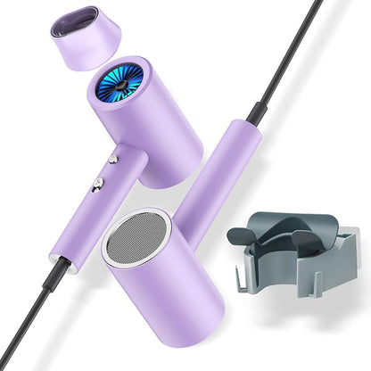Salon Styling Hair Dryer with Wall Holder【Blue Light Negative Ions】 Fast by GMDQ