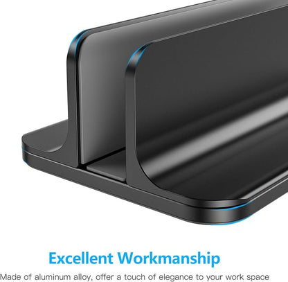 OMOTON Vertical Laptop Stand Holder, Desktop Aluminum Stand - Image 7
