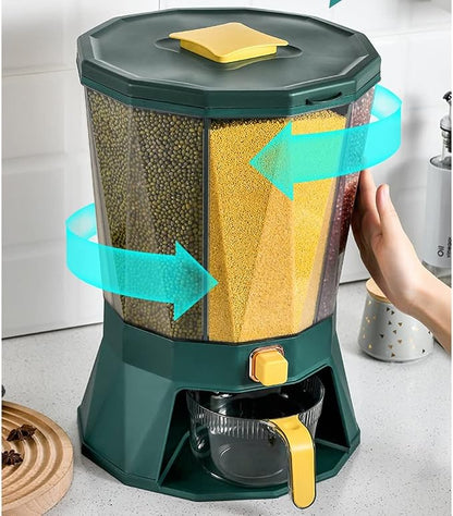 Food Dispenser W/Removable Bulkhead 4-Grid Storage Food Dry Food Container - Image 2