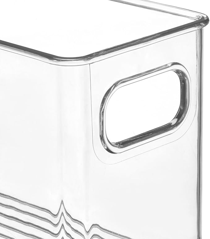mDesign Plastic Long Stackable Storage Organizer Container, Organization Bin - Image 4