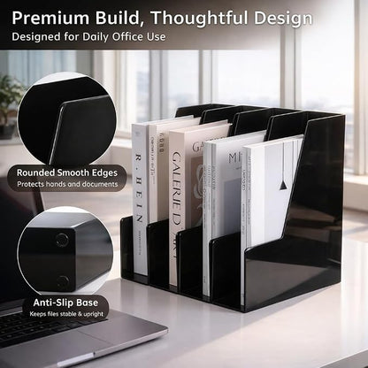 CiWiVOKi Vertical Magazine File Holder, Desk Organizer and Storage - Image 3