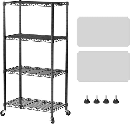 SINGAYE 4 Shelves Storage Shelf Wire Closet Bathroom Organizers Metal Pantry by SINGAYE