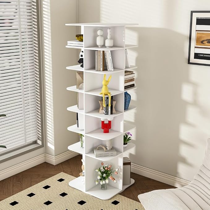 Shoe Organizer 7-Tier Spinning Shoe Rack - Image 7