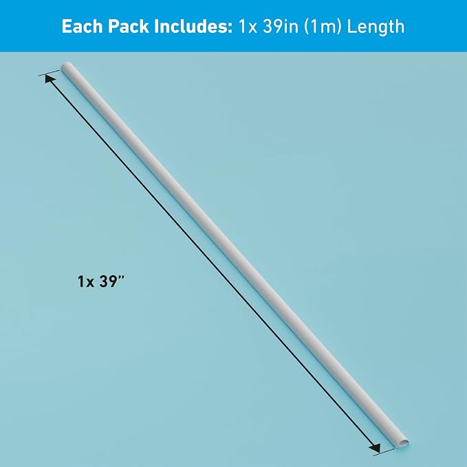 D-Line Half Round Cord Hider, Patented Cable Cover, Hide TV Wall Mount Wires - Image 4