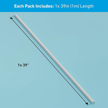 D-Line Half Round Cord Hider, Patented Cable Cover, Hide TV Wall Mount Wires - Image 4