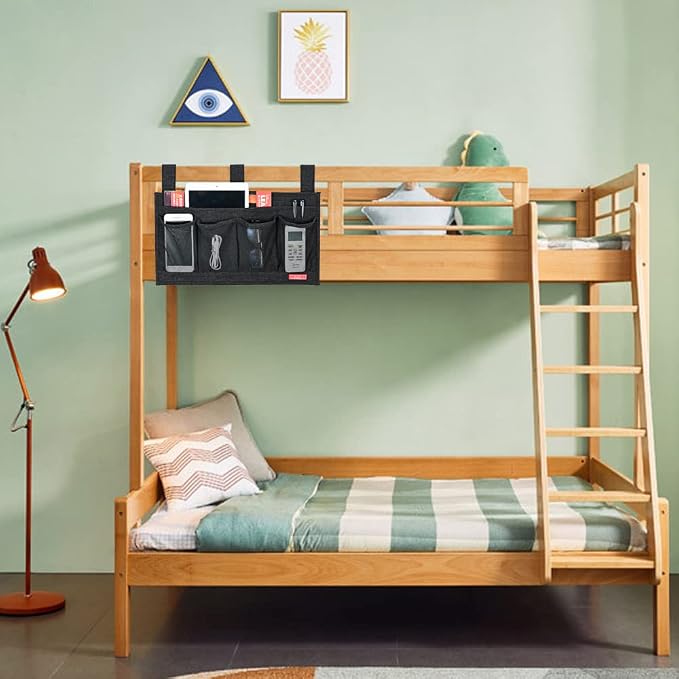 Linen Bedside Caddy, Bedside Storage Organizer - Image 7